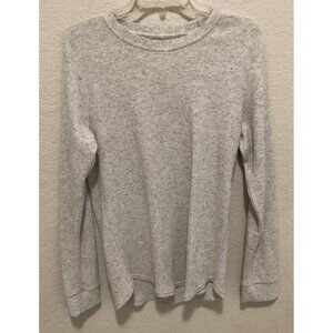 Arizona Gray Ribbed Long-Sleeve Thermal Shirt M